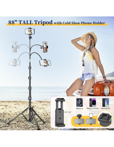 Trípode Flexible Victiv P70-35RG 223 cm con Control Remoto