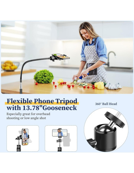 Trípode Flexible Victiv P70-35RG 223 cm con Control Remoto