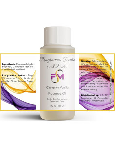 Aceite de Fragancia Canela y Vainilla J & TC 30ml 2