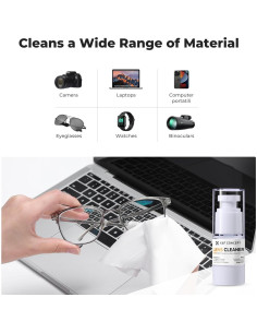 Kit de Limpieza de Lentes K&F Concept - Spray y Paños Microfibra 2