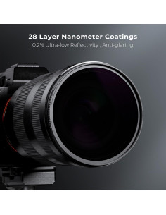 Filtro de lente ND K&F Concept 58mm ND100000 Nano X 2