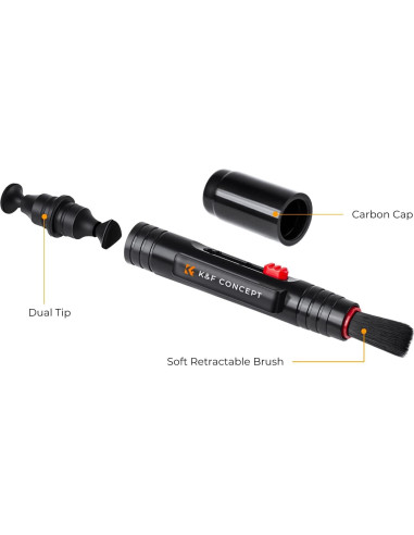 Bolígrafo de limpieza K&F Concept para lentes de cámaras y ópticas