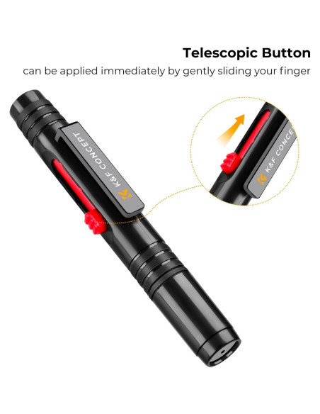 Bolígrafo de limpieza K&F Concept para lentes de cámaras y ópticas