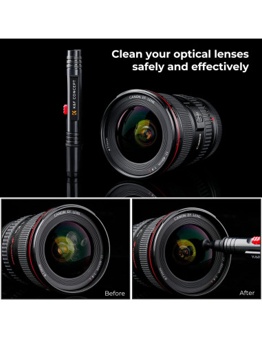 Bolígrafo de limpieza K&F Concept para lentes de cámaras y ópticas