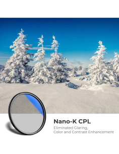 Filtro Polarizador Circular K&F Concept 55 mm Vidrio Óptico 2