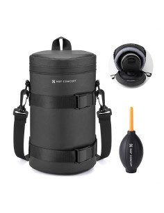 Funda para Lente de Cámara K&F Concept Negra 15x14.5x26cm