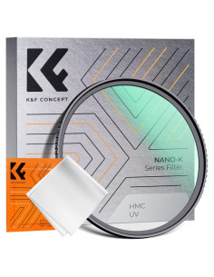 Filtro UV de Lente K&F Concept 58mm Ultra Delgado con Paño