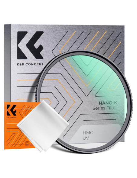 Filtro UV de Lente K&F Concept 58mm Ultra Delgado con Paño Filtro UV de Lente K&F Concept 58mm Ultra Delgado con Paño
