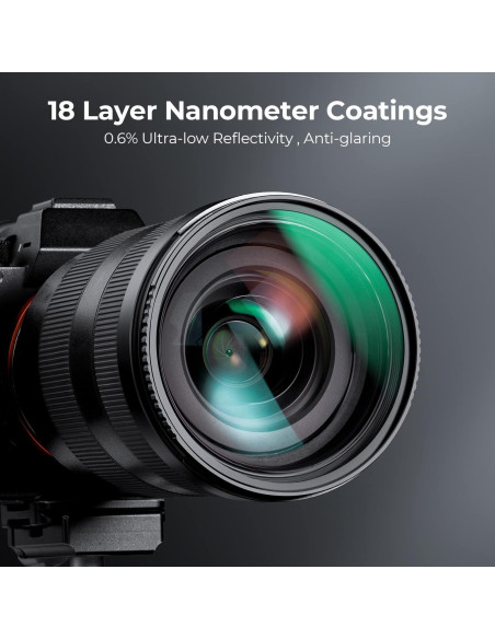 Filtro UV de Lente K&F Concept 58mm Ultra Delgado con Paño Filtro UV de Lente K&F Concept 58mm Ultra Delgado con Paño