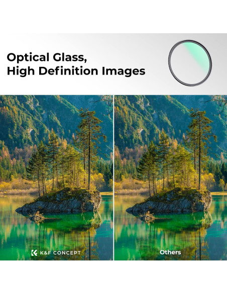 Filtro UV de Lente K&F Concept 58mm Ultra Delgado con Paño Filtro UV de Lente K&F Concept 58mm Ultra Delgado con Paño