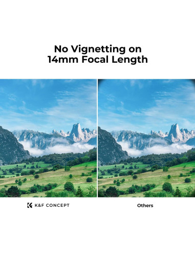Filtro UV de Lente K&F Concept 58mm Ultra Delgado con Paño