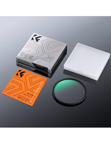 Filtro UV de Lente K&F Concept 58mm Ultra Delgado con Paño