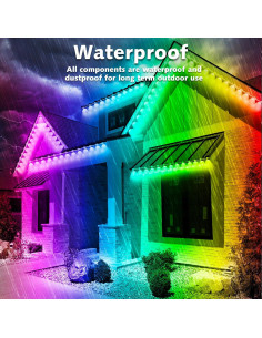 Luces LED RGB 30.48m SINLEY para Exterior con Control App 2