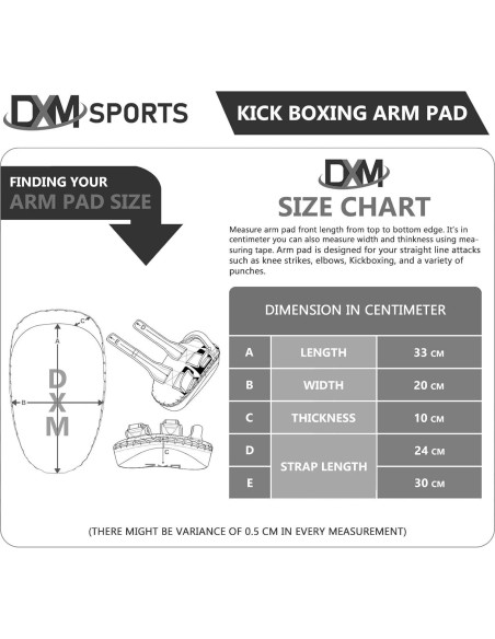 Almohadilla de Muay Thai DXM SPORTS DS-36FOCU - 20x23cm