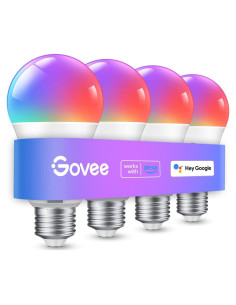 Bombillas Inteligentes Govee H6008, RGBWW, 800 Lúmenes, 4 Pzas