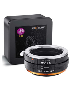 Adaptador de Montura K&F Concept MAF-NEX para Lentes Minolta AF/Sony Alpha