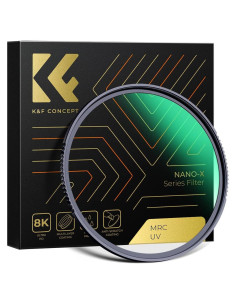 Filtro UV K&F Concept 40.5mm Vidrio Óptico HD Hidrofóbico