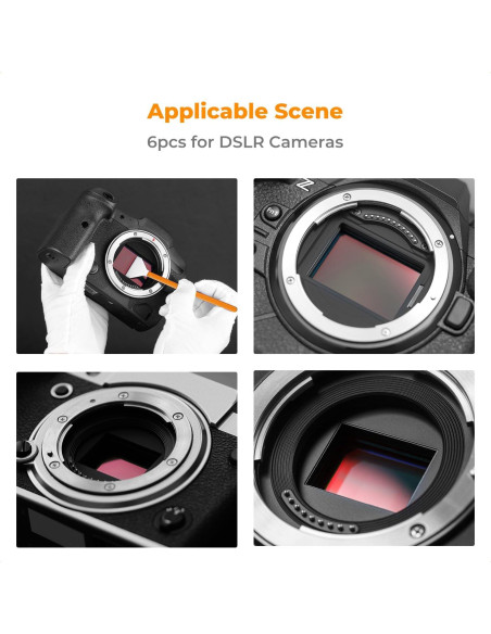 Bastones de Limpieza para Sensores K&F Concept 24mm - 20 Piezas