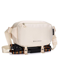 Bolsa Bandolera K&F Concept 2 en 1 para Cámara DSLR Beige