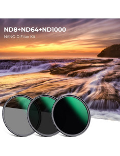 Kit de Filtros ND 77mm K&F Concept Vidrio Óptico Multicapa 2