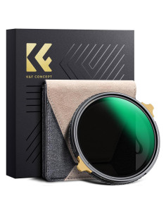 Filtro K&F Concept 77mm ND2-32 y CPL 2 en 1 para cámara