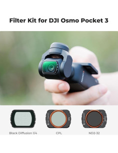 Filtro Magnético K&F Concept ND2-32 y CPL para DJI Osmo Pocket 3 2