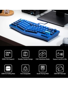 Teclado Mecánico Keychron Q8 65% Programable RGB Azul 2