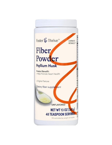 Suplemento de Fibra Psyllium Foster & Thrive 48 Dosis 409g