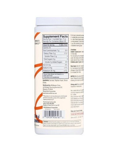 Suplemento de Fibra Psyllium Foster & Thrive 48 Dosis 409g