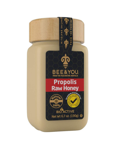 Miel Cruda Bee and You con Propóleos 190.5 g - Suplemento Inmunológico