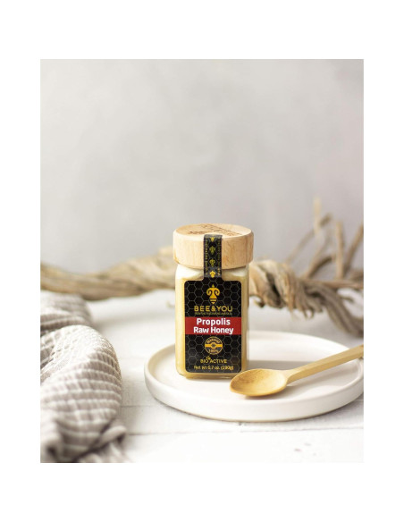 Miel Cruda Bee and You con Propóleos 190.5 g - Suplemento Inmunológico