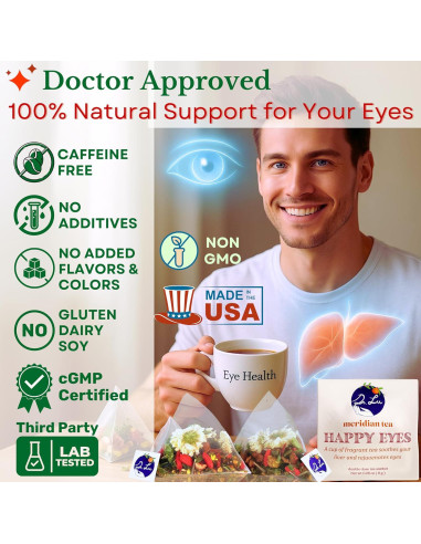 Té de Ojos Felices Dr. Lu 100% Natural 15 Bolsas Detox