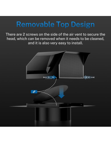 Cubierta de Ventilación de Techo 6" Hon&Guan Acero Galvanizado