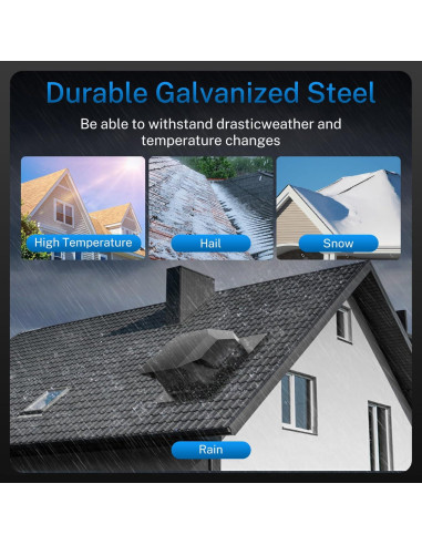 Cubierta de Ventilación de Techo 6" Hon&Guan Acero Galvanizado