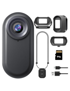 Mini Cámara de Acción 1080P 64GB 7JI Impermeable Portátil