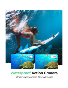 Cámara de acción 4K Yolansin A16 48MP 60FPS sumergible 40M 2