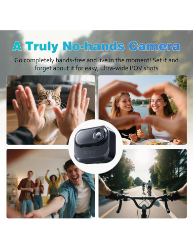 Mini Cámara de Acción 1080P 64GB 7JI Impermeable Portátil