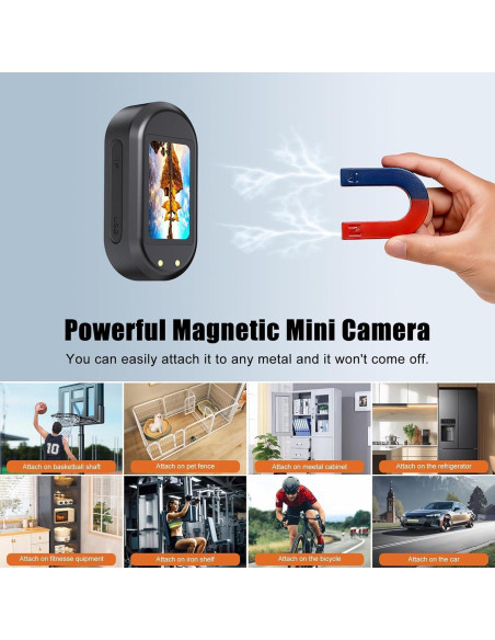 Mini Cámara de Acción 1080P 64GB 7JI Impermeable Portátil