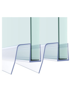 Sello Inferior de Puerta de Ducha Deslizante FCSOTSPS 2 Piezas 8-10 mm