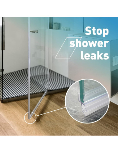Sello Inferior de Puerta de Ducha FCSOTSPS 2PCS 20mm x 91cm