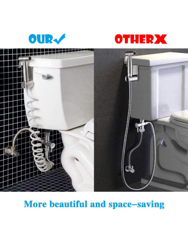 Kit Rociador de Bidet de Mano AITUOSI con Manguera 1.5m