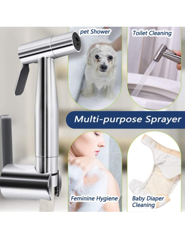 Kit Rociador de Bidet de Mano AITUOSI con Manguera 1.5m