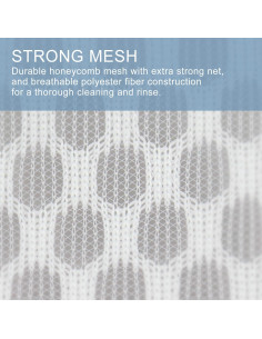 5 Bolsas de Lavandería Malla Panal Muchfun - 1 Grande 40x50cm 2