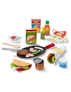 Set de Comida Mexicana Melissa & Doug 43 Piezas - Juguete de Cocina