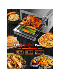 Horno Tostador de Aire Nuwave Bravo XL Pro 30QT Acero Inoxidable 2
