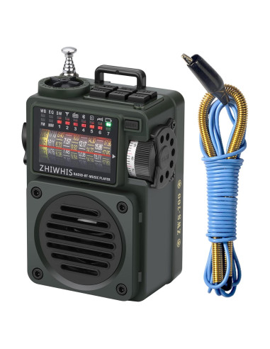 Radio Portátil ZHIWHIS ZWS-700 Bluetooth con Temporizador
