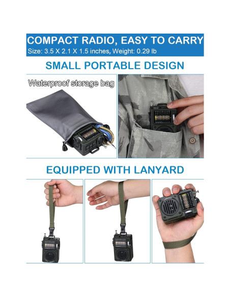 Radio Portátil ZHIWHIS ZWS-700 Bluetooth con Temporizador