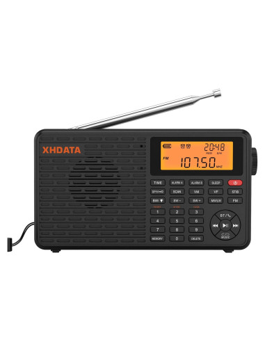 Radio Portátil XHDATA D109 AM FM SW LW DSP Bluetooth