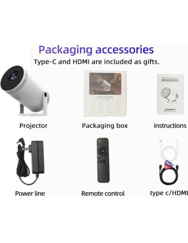 Proyector Mini FY300 Genérico 1080P Portátil WiFi HDMI