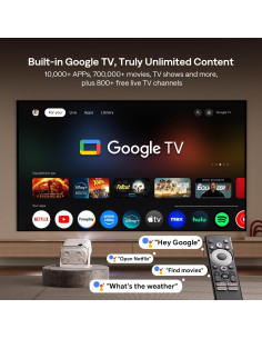 Proyector inteligente Aurzen BOOM Mini 4K WiFi Bluetooth 500 Lúmenes 2